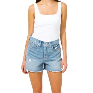 NWT J. Crew Slouchy boyfriend short in Cruise wash Sz 30 High Rise Cutoff